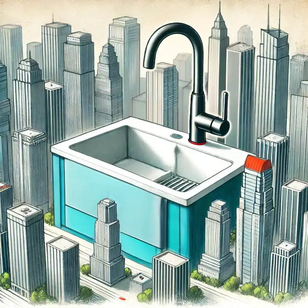 Skyscraper-sized sink