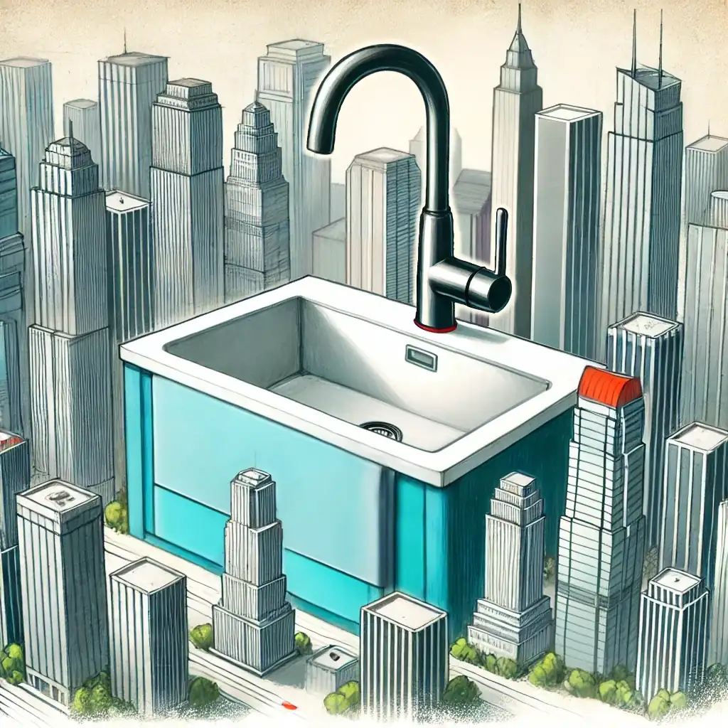 Skyscraper-sized sink Skyscraper-sized sink
